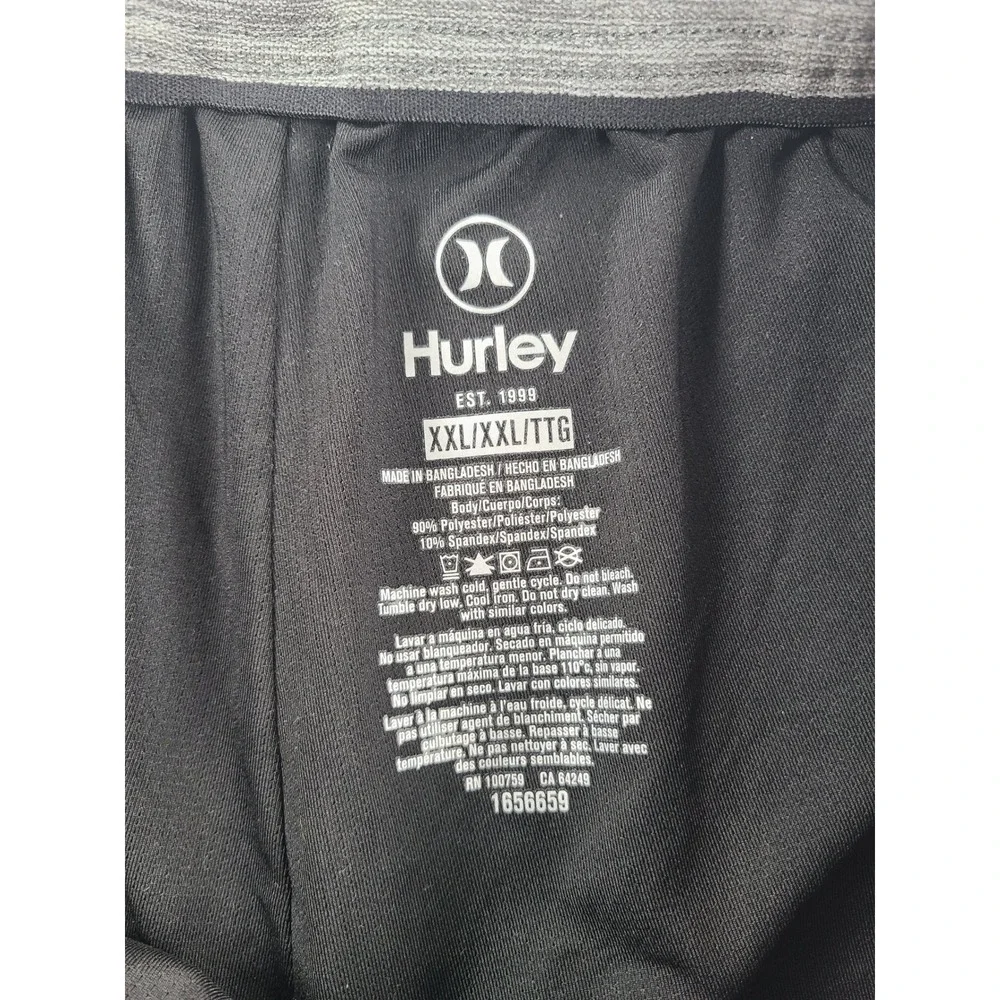 Hurley Swim Trunks Shorts Mens XXL Navy Floral Tropical W/ Liner Elastic Waist